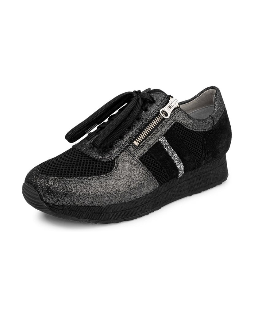 VITAFORM-Echt-Leder-&-Textil-Sneaker-schwarz