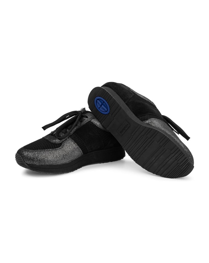 VITAFORM-Echt-Leder-&-Textil-Sneaker-schwarz