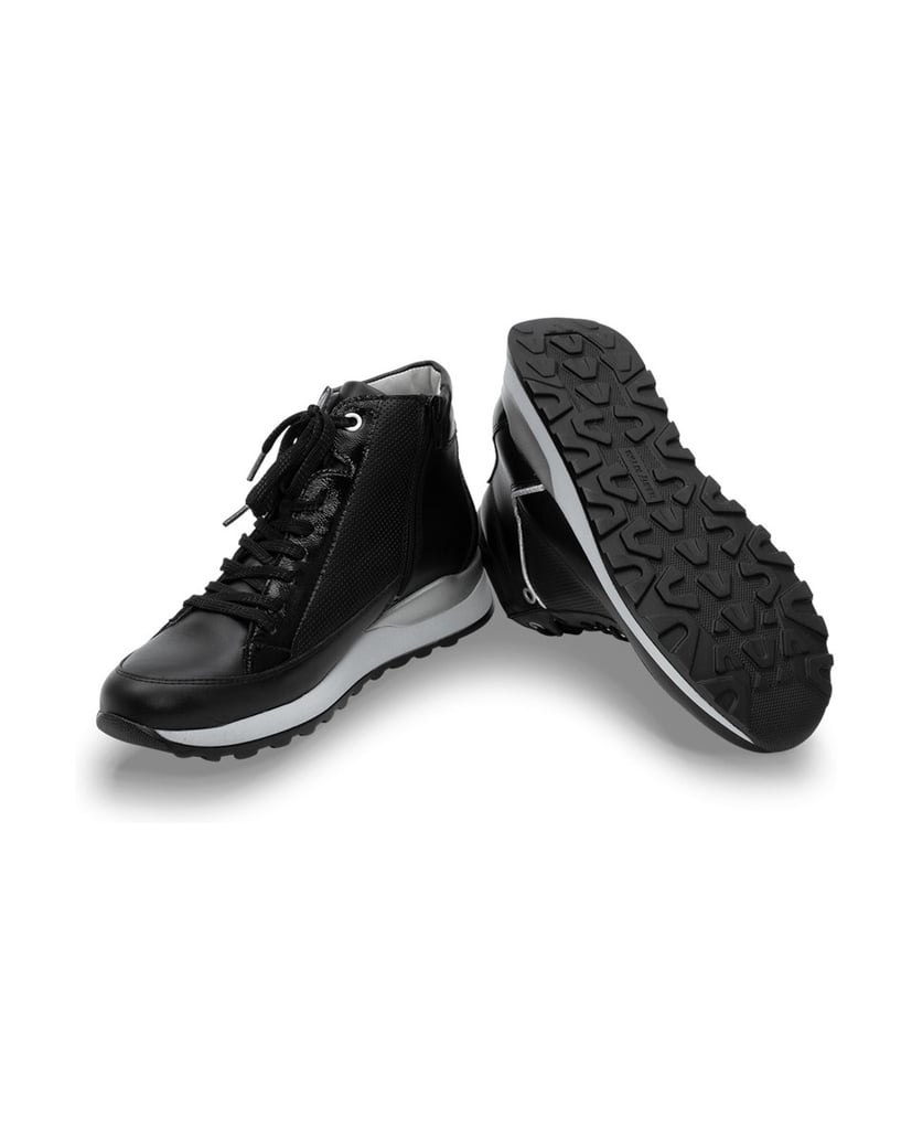 VITAFORM-Softnappaleder-Sneaker-schwarz