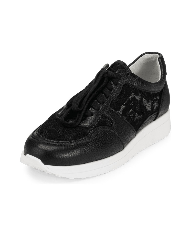 VITAFORM-Hirschleder-Sneaker-schwarz