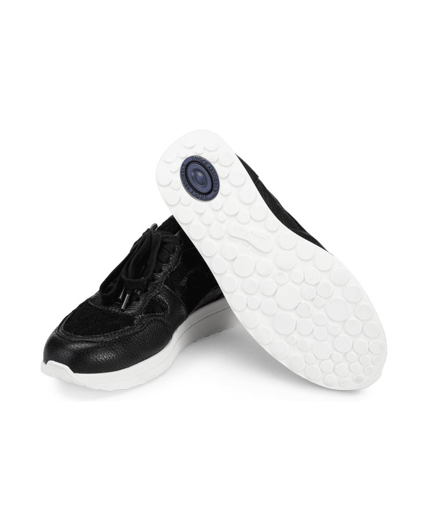 VITAFORM-Hirschleder-Sneaker-schwarz