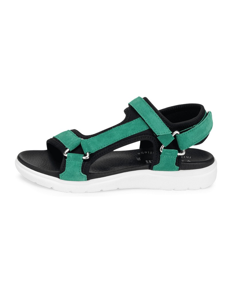 VITAFORM-Veloursleder-Sandalen-grün