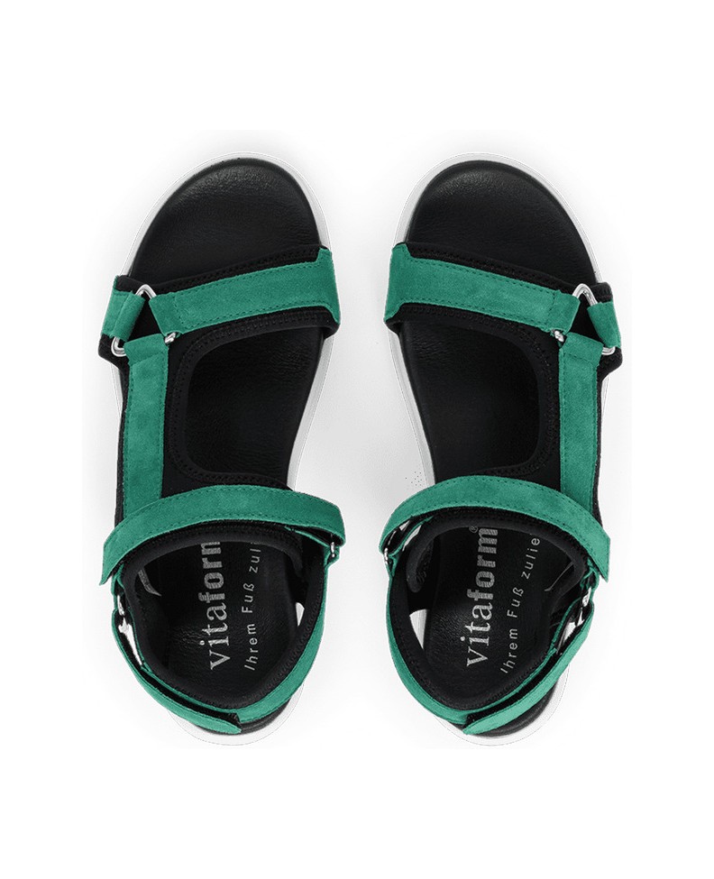 VITAFORM-Veloursleder-Sandalen-grün