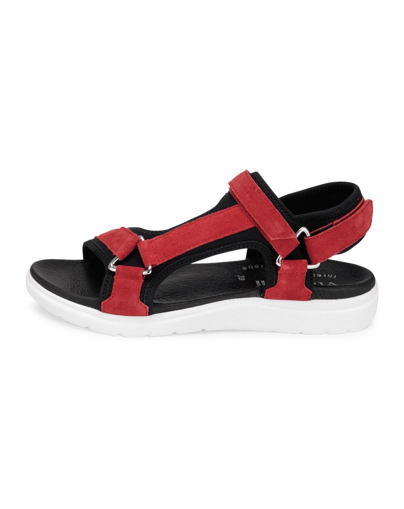 VITAFORM-Veloursleder-Sandalen-schwarz