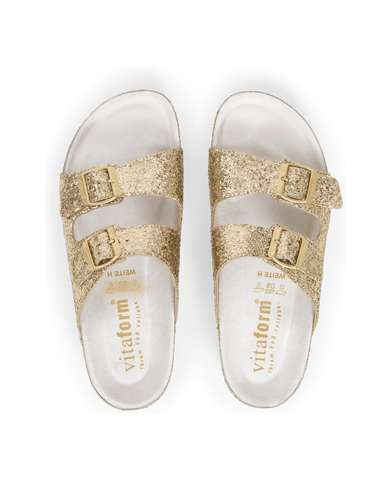 VITAFORM-vitaform-Stretch-Pantoletten-gold
