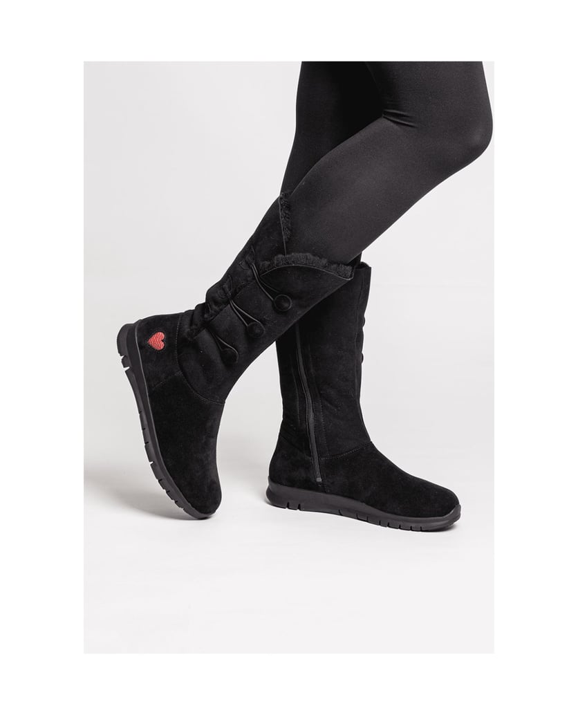VITAFORM-Veloursleder-&-Doubleface-Stiefel-schwarz