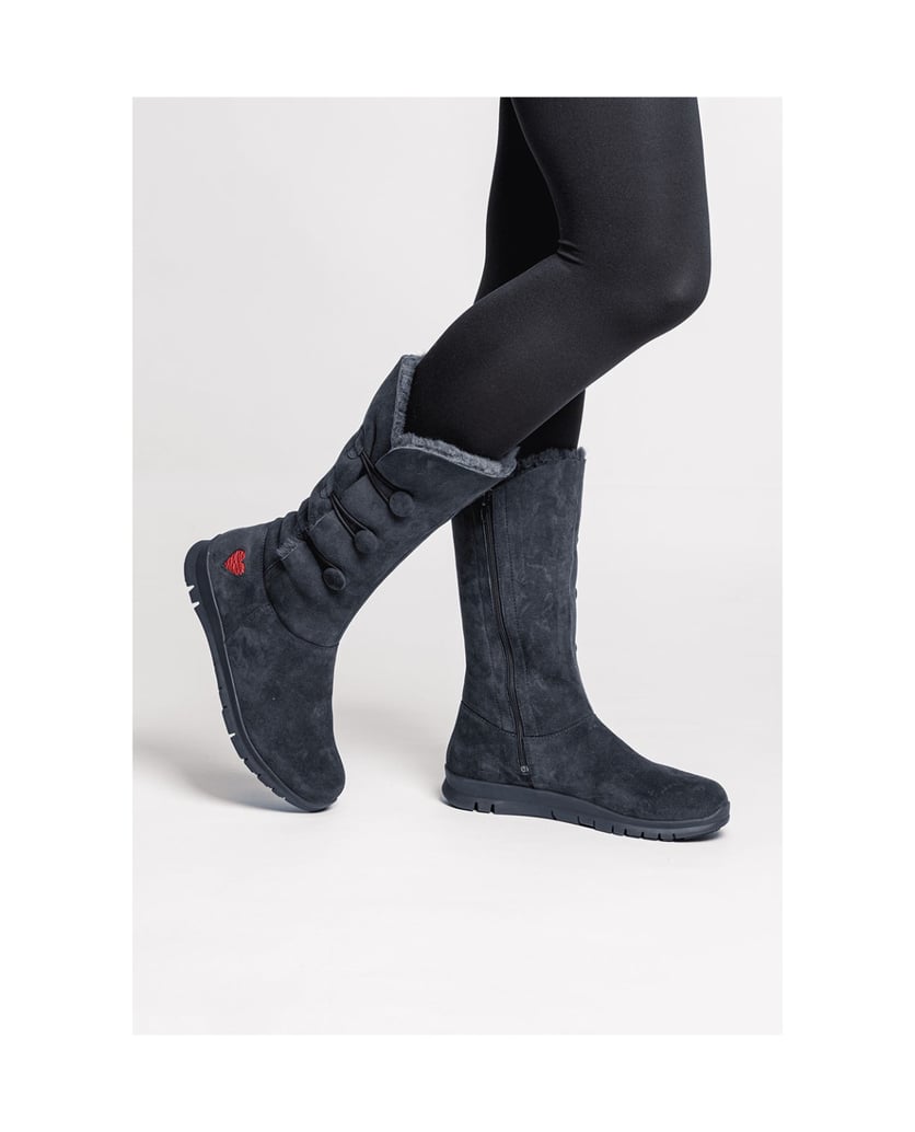 VITAFORM-Veloursleder-&-Doubleface-Stiefel-schwarz