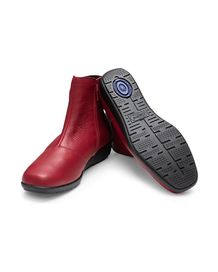 VITAFORM-Hirschleder-Stiefeletten-bordeaux