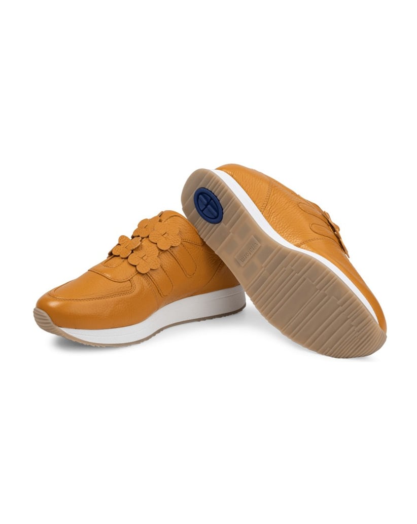 VITAFORM-Hirschleder-Sneaker-gelb