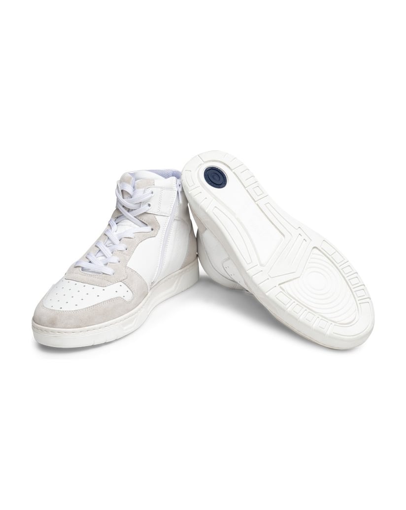 VITAFORM-Softnappaleder-&-Veloursleder-Sneaker-weiss