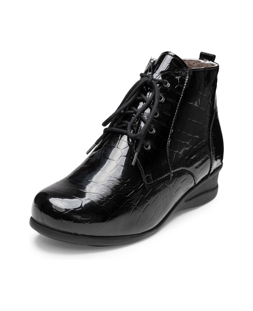 VITAFORM-Echt-Leder-&-vitaform-Stretch-Stiefeletten-schwarz