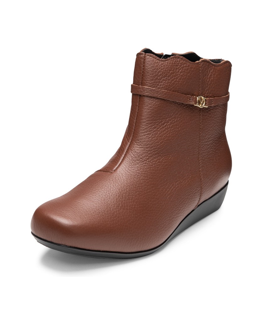 VITAFORM-Hirschleder-Stiefeletten-braun