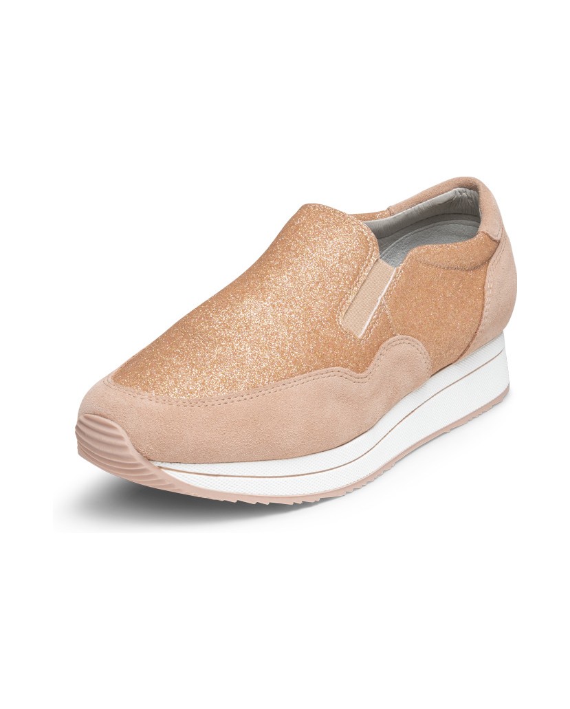 VITAFORM-Echt-Leder-&-vitaform-Stretch-Slipper-hellgrau