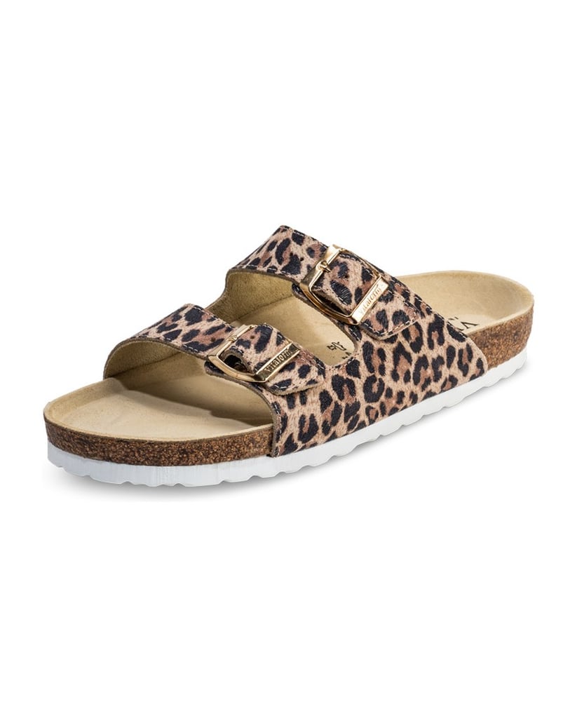 VITAFORM-Veloursleder-Pantoletten-Animalprint