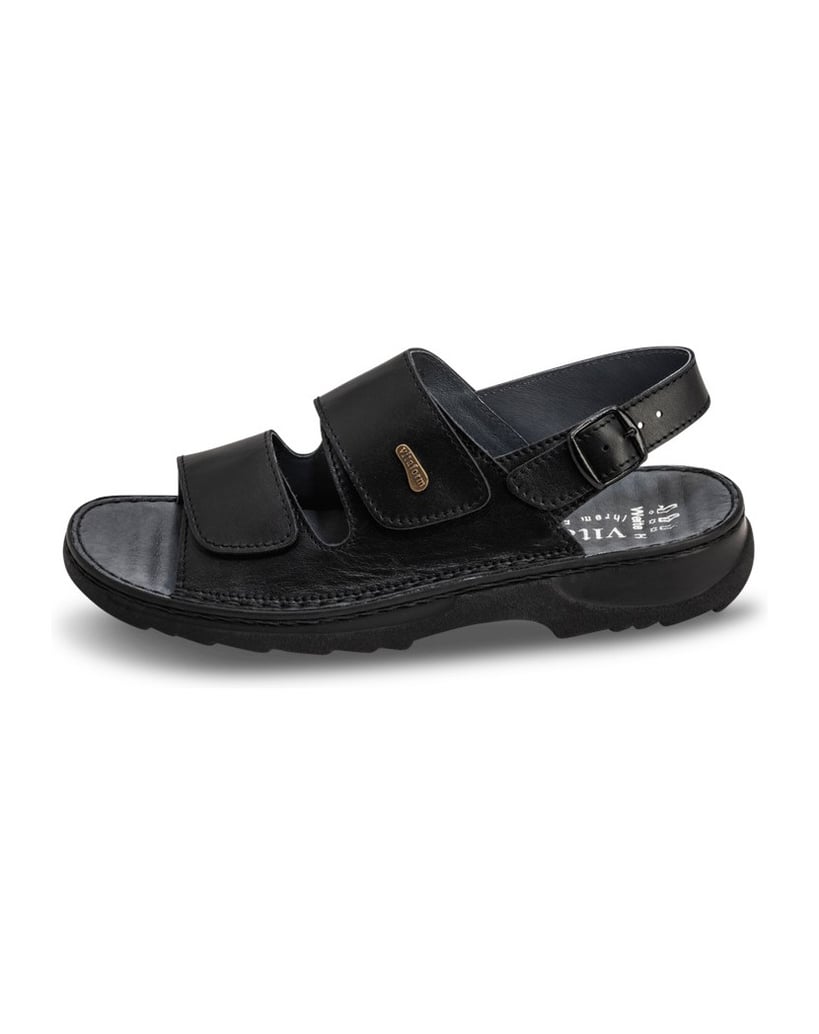 VITAFORM-Softnappaleder-Sandalen-schwarz