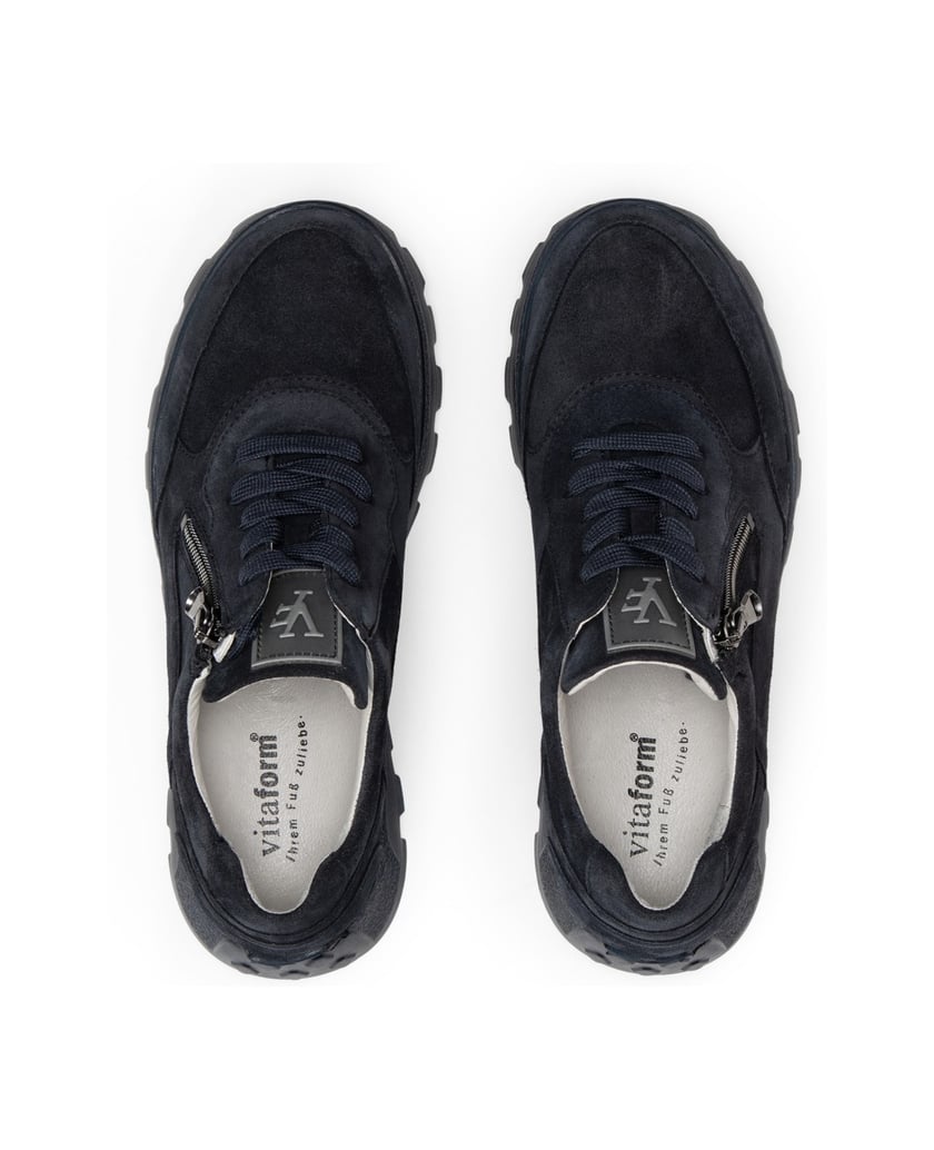 VITAFORM-Veloursleder-Sneaker-navy