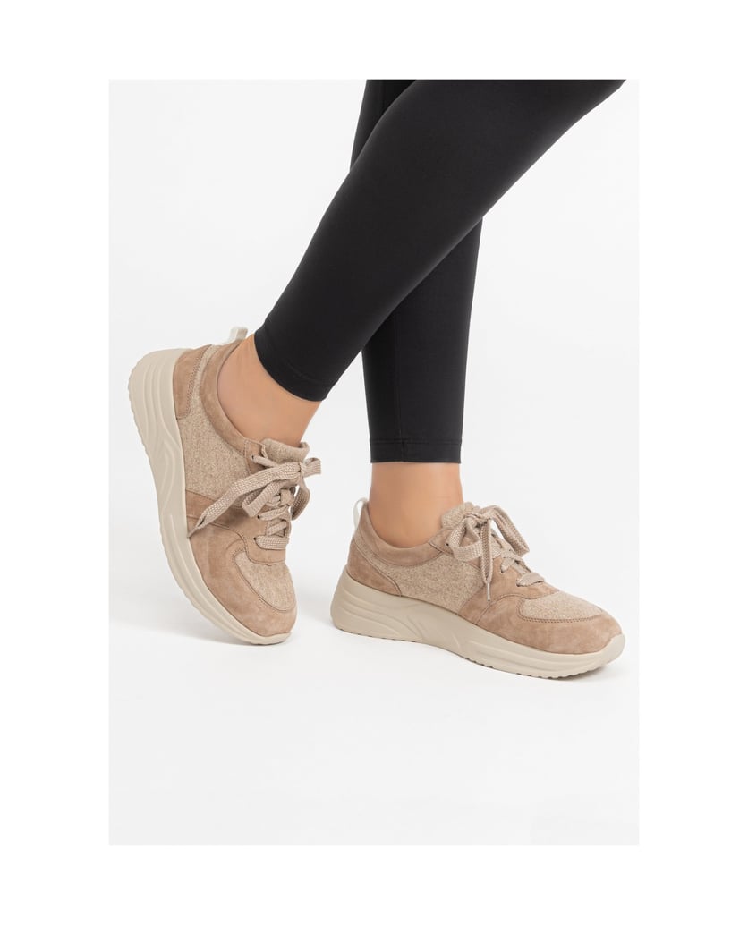 VITAFORM-Samtziegenleder-Sneaker-aubergine