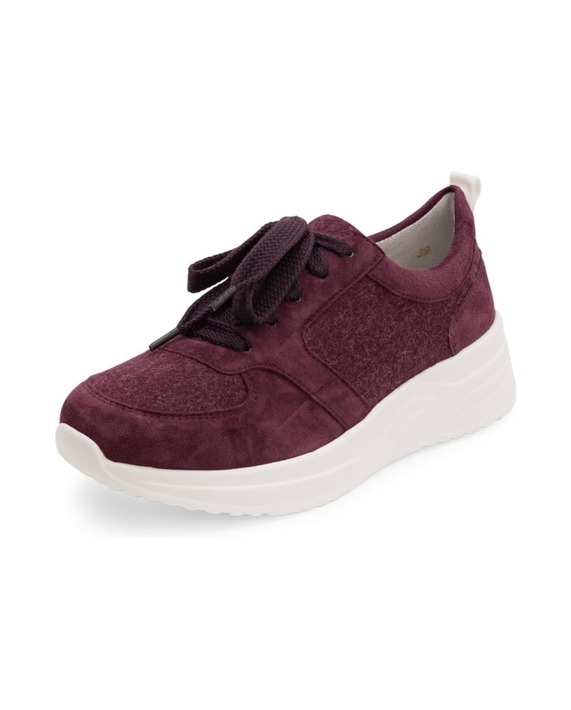 VITAFORM-Samtziegenleder-Sneaker-aubergine