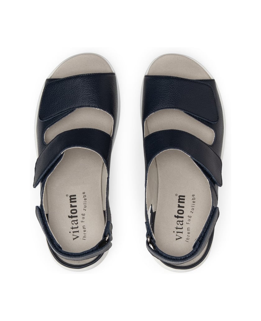 VITAFORM-Softnappaleder-Sandalen-navy