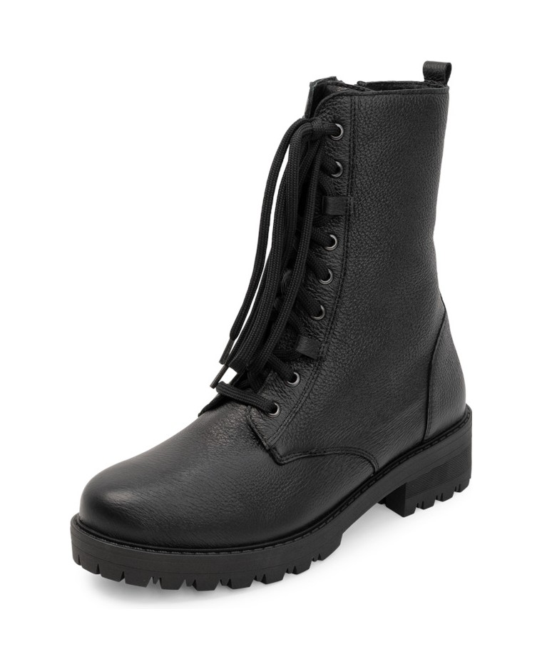 VITAFORM-Hirschleder-Stiefeletten-schwarz