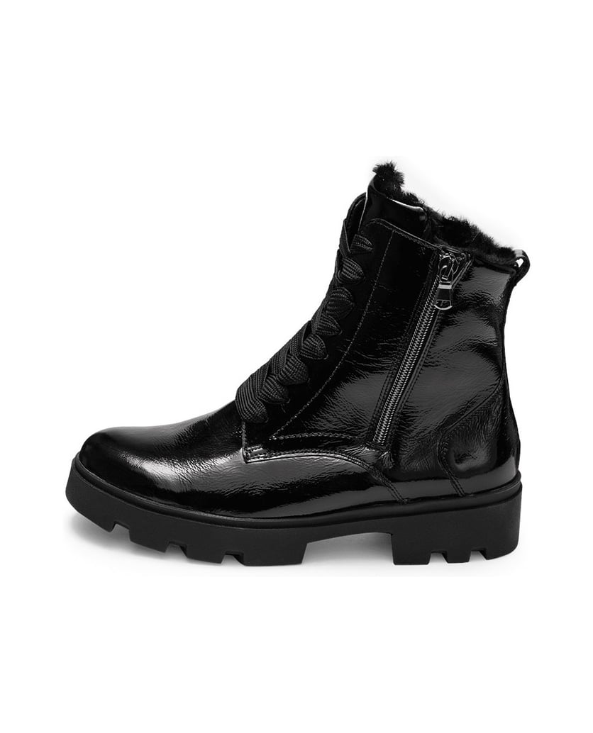 VITAFORM-Softlackleder-Stiefeletten-schwarz