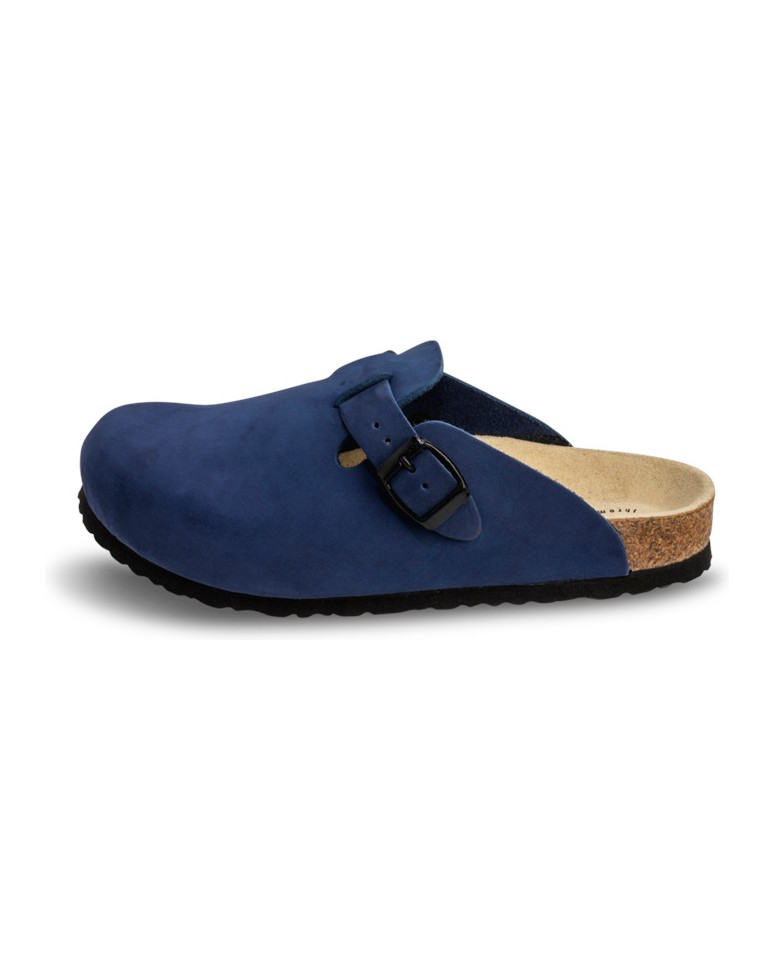 VITAFORM-Nubukleder-Clogs-blau