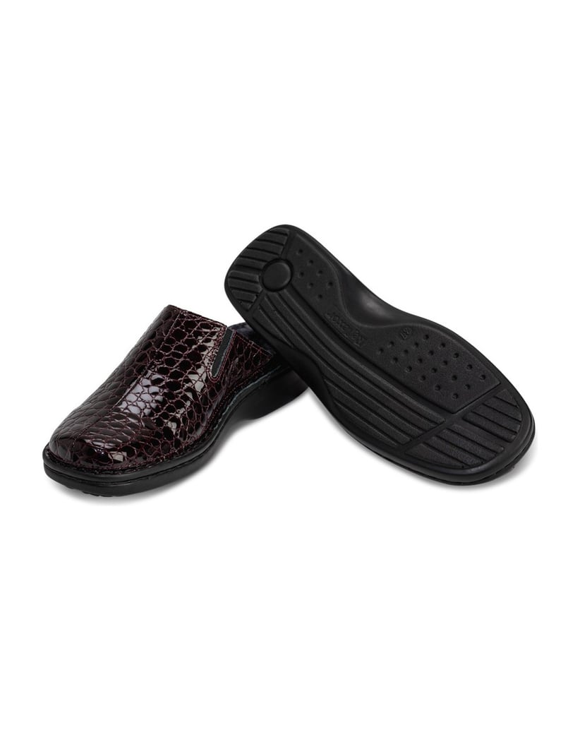 VITAFORM-Softlackleder-Clogs-bordeaux