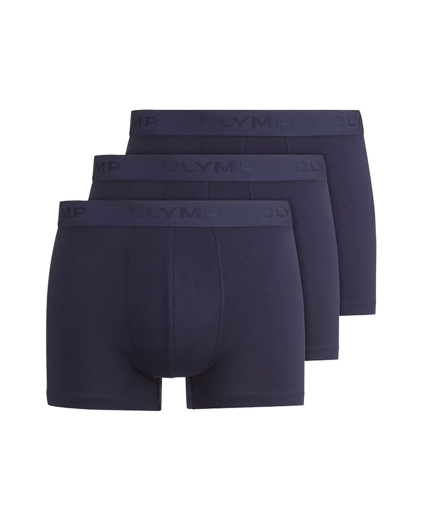 OLYMP-Herren-Boxershort-3er-Pack-SET-Unipack-(3er-Pack)-blau