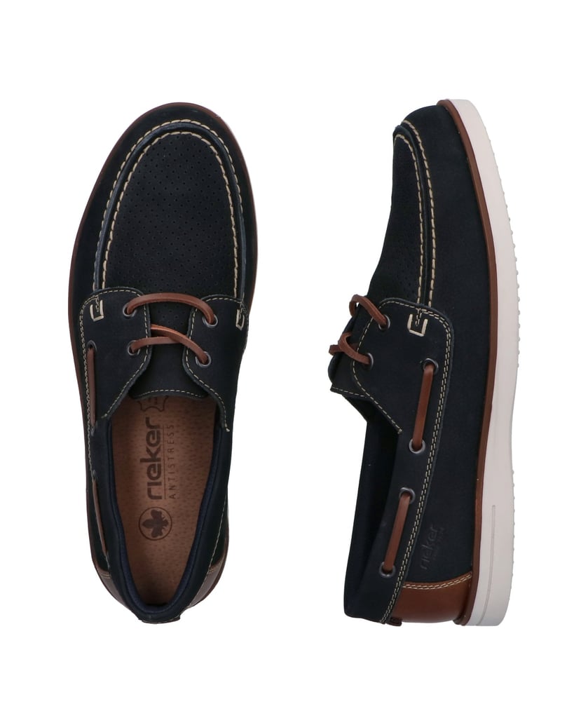 Rieker-Schnürschuhe-B2345-blau