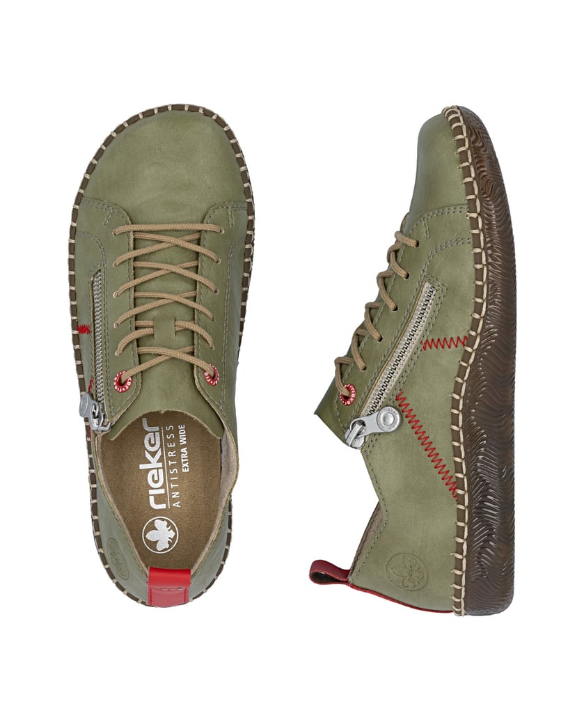 Rieker-Schnürschuhe-N2401-grün