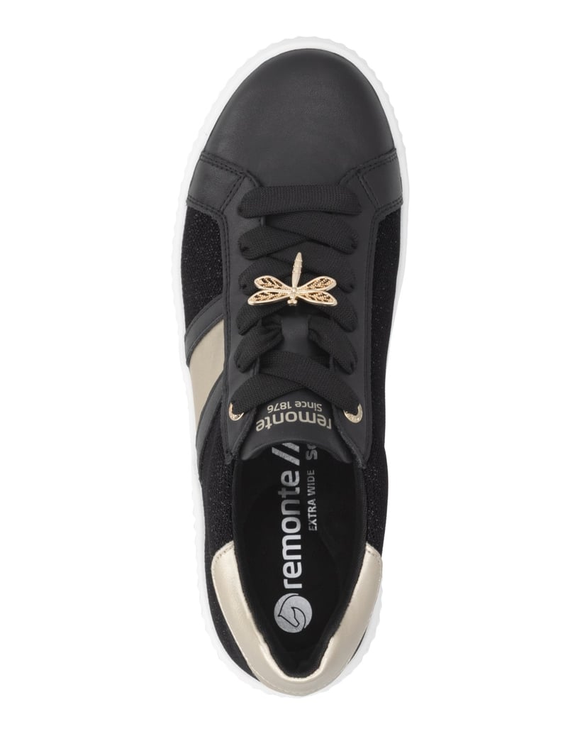 Remonte-Schnürschuhe-D3E01-schwarz