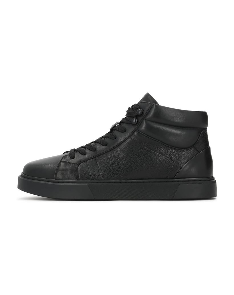 Kazar-Timeless-high-top-sneakers-in-black-leather-černá