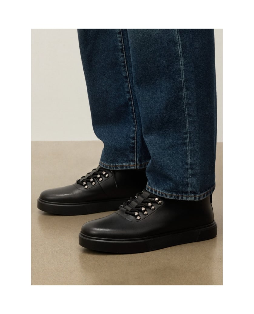 Kazar-Black-lace-up-sneakers-for-men-černá