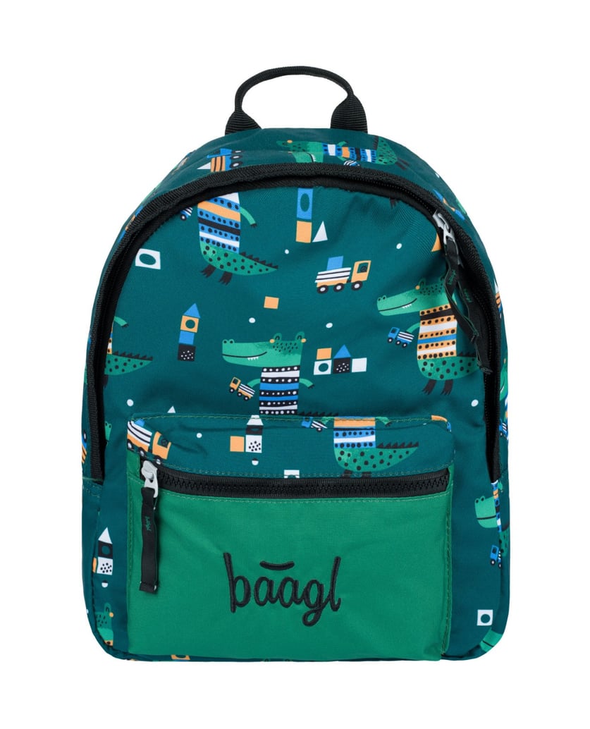 Baagl-Kindergartenrucksack-Krokodil-grün
