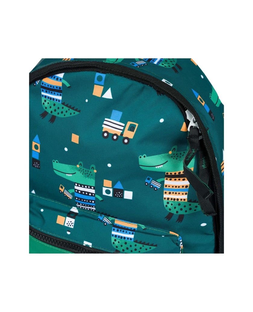 Baagl-Kindergartenrucksack-Krokodil-grün