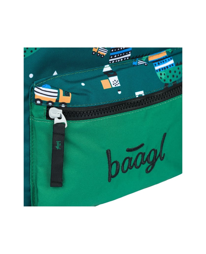 Baagl-Kindergartenrucksack-Krokodil-grün