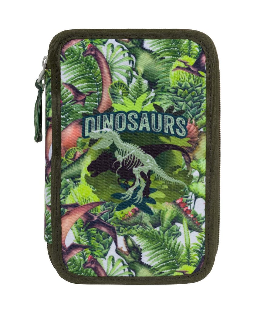 Baagl-Federmäppchen-2-Fach-Dinosaurier-grün