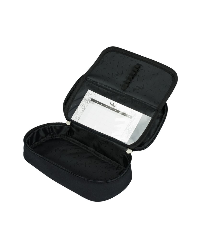 Baagl-Federmäppchen-Etui-Metallic-Holo-schwarz