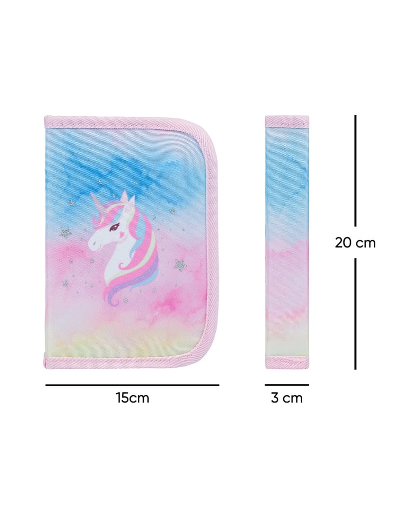 Baagl-Federmäppchen-1-Fach-Rainbow-Unicorn-rosa