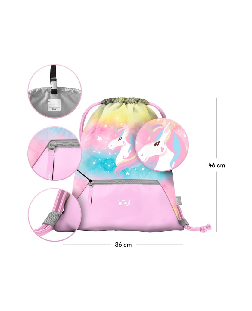 Baagl-Turnbeutel-mit-Tasche-Rainbow-Unicorn-rosa