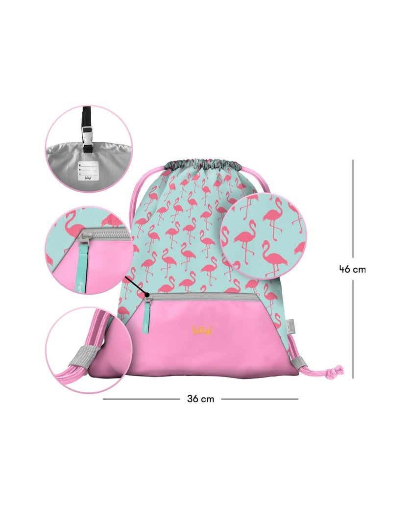 Baagl-Turnbeutel-mit-Tasche-Flamingo-rosa
