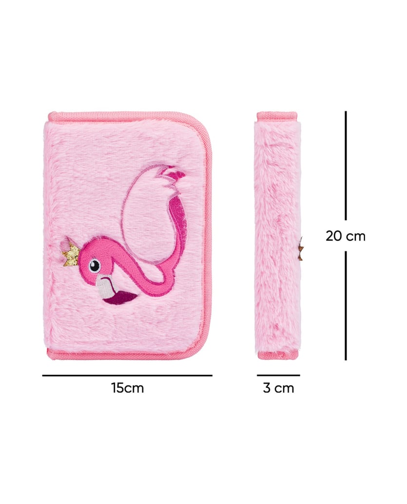 Baagl-Federmäppchen-1-Fach-Flamingo-rosa