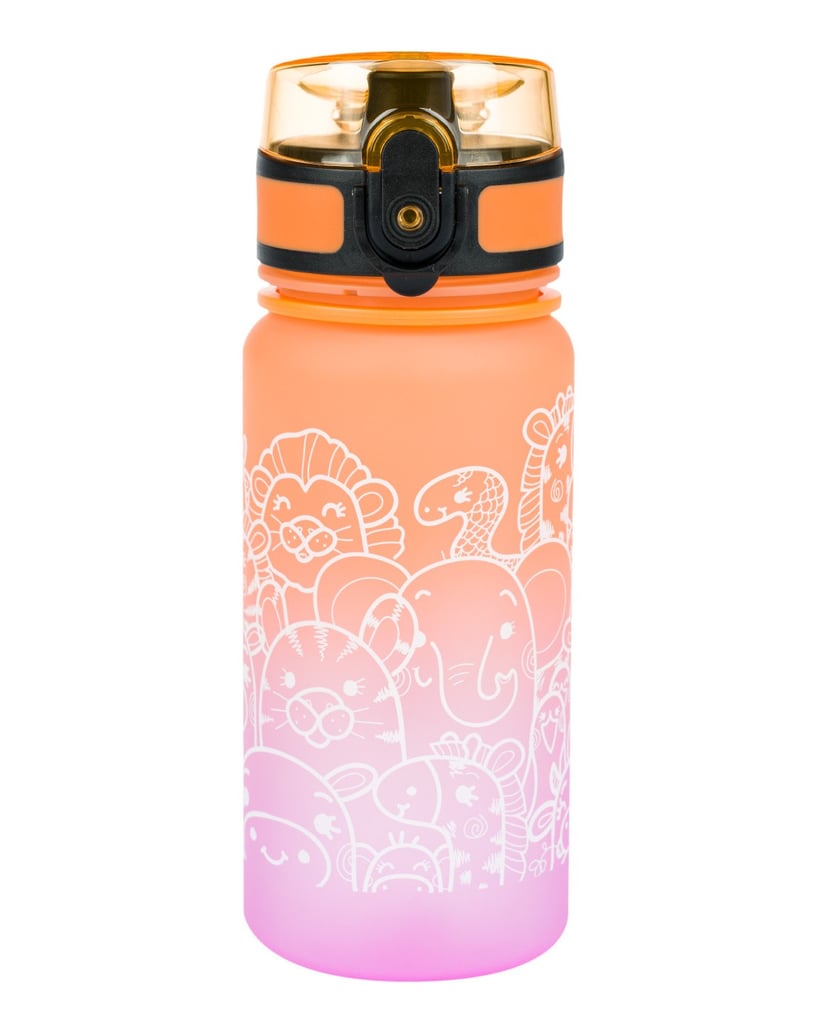 Baagl-Tritan-Trinkflasche-Tiere,-350-ml-orange
