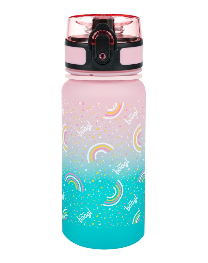 Baagl-Tritan-Trinkflasche-Rainbow,-350-ml-rosa