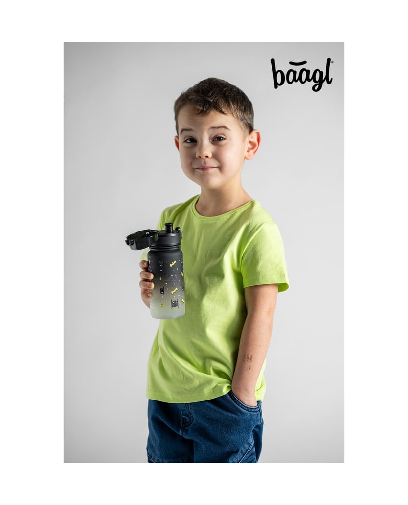 Baagl-Tritan-Trinkflasche-Batman-Mask,-350-ml-schwarz