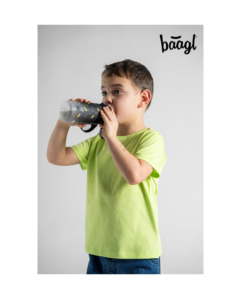 Baagl-Tritan-Trinkflasche-Batman-Mask,-350-ml-schwarz