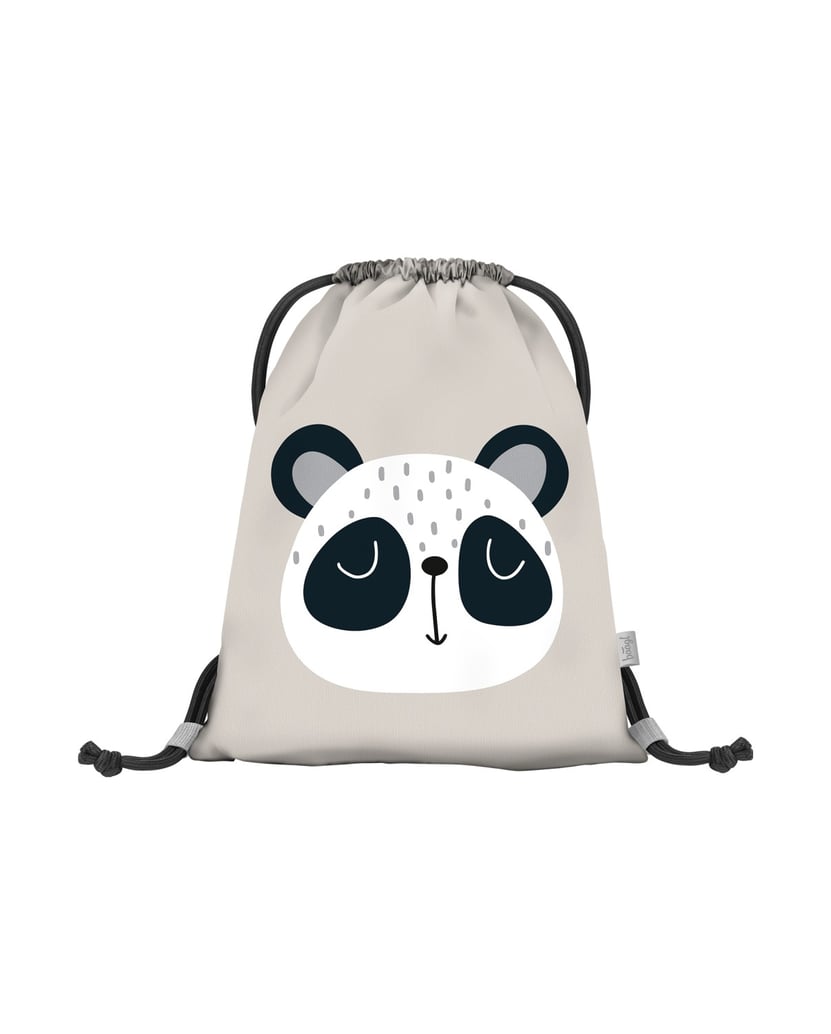 Baagl-Kindergartenbeutel-Panda-grau