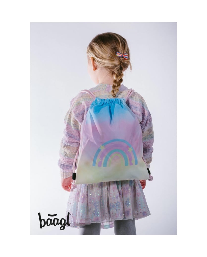 Baagl-Kindergartenbeutel-Rainbow-rosa