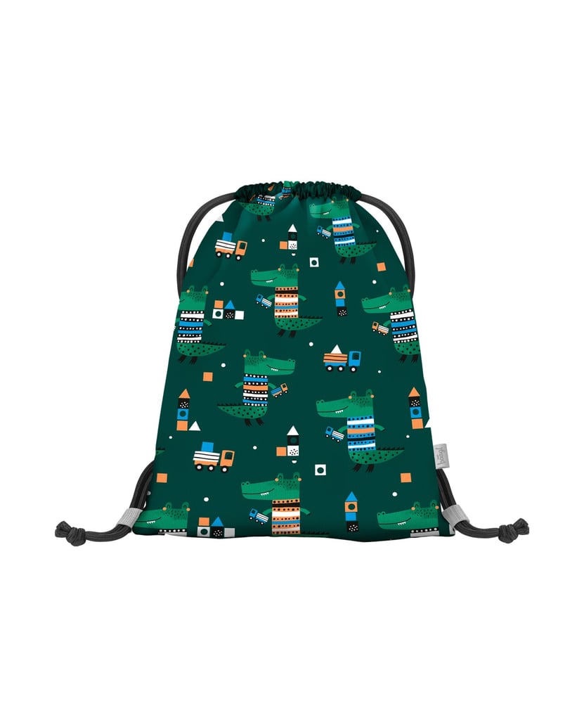 Baagl-Kindergartenbeutel-Krokodil-grün