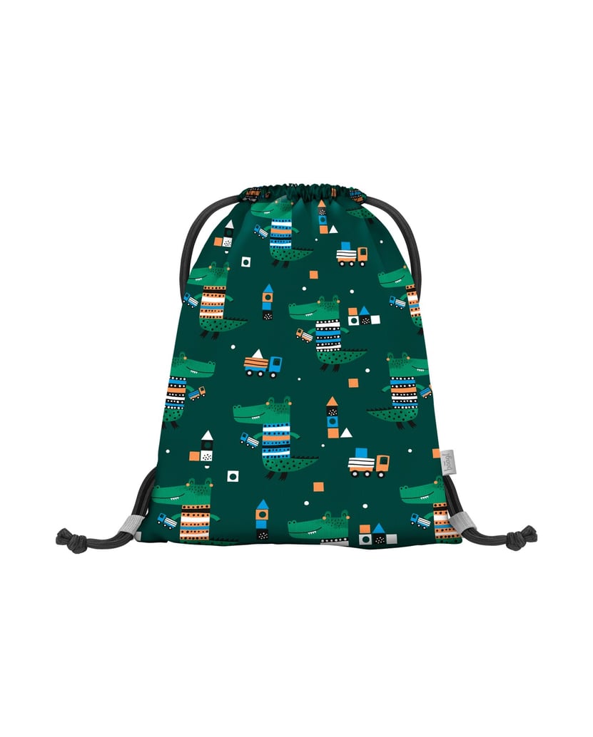 Baagl-Kindergartenbeutel-Krokodil-grün